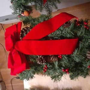 Two Vintage Corham hanging wreaths, window,doorway, or mantel.